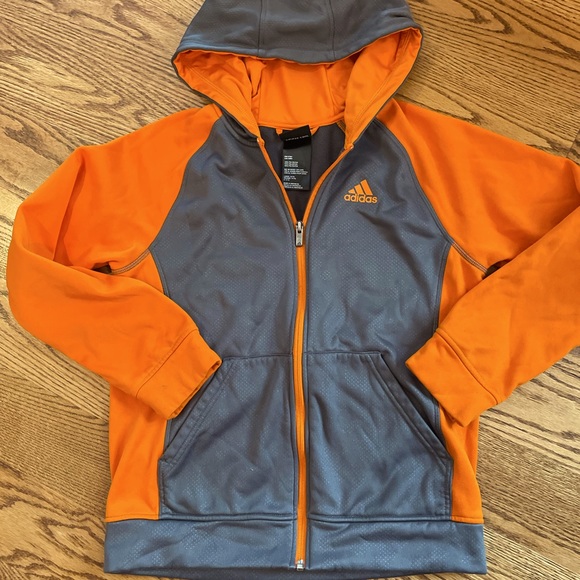 Adidas Kids Large Full Zip Climawarm Sweatshirt - Picture 1 of 5